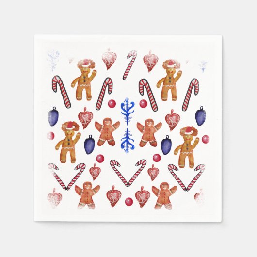 クリスマススイーツ スタンダードカクテルナプキン (正面)