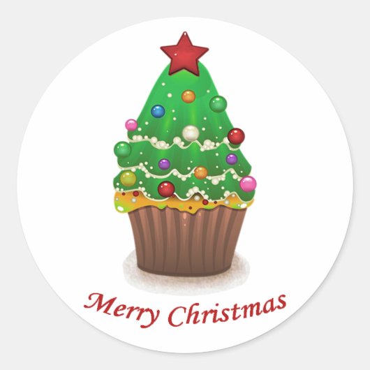 クリスマススイーツ ラウンドシール (正面)