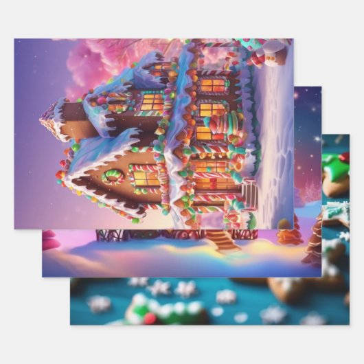 クリスマススイーツ ラッピングペーパーシート (セット)