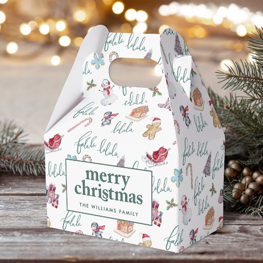 クリスマススイーツ&雪だるま フェイバーボックス