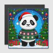 クリスマススウェットを着たかわいいパンダがサンタ帽をかぶる (正面/裏面)