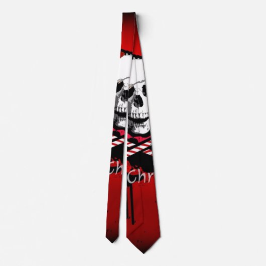 クリスマススカル ネクタイ (裏面)