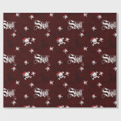 クリスマススカル ラッピングペーパー (フラット)