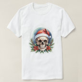 クリスマススカル Tシャツ (デザイン正面)