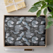 クリスマススカンジナビアノルディックグレーキツネオンブラック 薄葉紙 (ギフト)