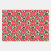 クリスマススカーフのフォトラッピング紙シート ラッピングペーパーシート (正面2)