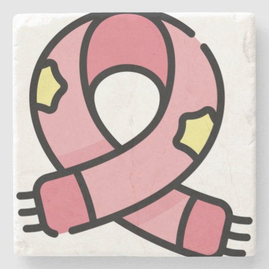 クリスマススカーフ ストーンコースター (正面)