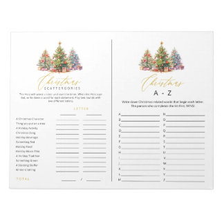 クリスマススキャッタリーAからZ催涙ゲ遠くにーム ノートパッド