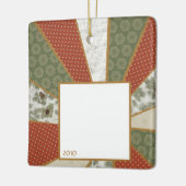 クリスマススクウェア写真オーナメント セラミックオーナメント (左)
