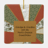 クリスマススクウェア写真オーナメント セラミックオーナメント (裏面)