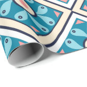 クリスマススクエア30"x6'ラッピング紙 ラッピングペーパー (ロールコーナー)