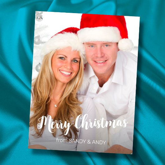 クリスマススクエレガントリプト写真2サイドデザイン シーズンポストカード