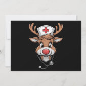 クリスマススクラブトップ リンデーゴム手袋 看護師 シーズンカード (正面)