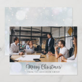 クリスマススクリプトオフィス写真 シーズンカード (正面/裏面)