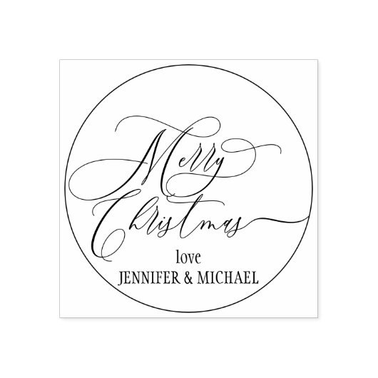 クリスマススクリプトシンプルラブ ラバースタンプ (インプリント)