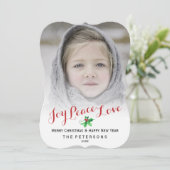 クリスマススクリプトジョイ平和ラブホリー写真 シーズンカード (スタンド正面)