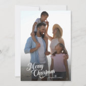 クリスマススクリプトフルフォトボホグリーンリー シーズンカード (正面)