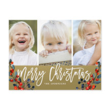 クリスマススクリプトベリー3フォトホリデー