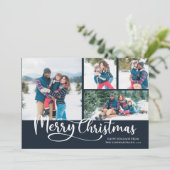 クリスマススクリプト4フォトクリスマス シーズンカード (スタンド正面)