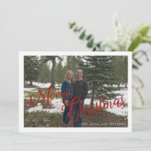 クリスマススクリプト – ホリデーフォトカード。 シーズンカード (スタンド正面)