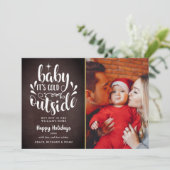 クリスマススクリプトBoho Chalkboardの写真 シーズンカード (スタンド正面)