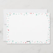 クリスマススクリプトJOY写真モダンシンプルのミニマル シーズンカード (裏面)