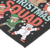 クリスマススクワッドサンタダービング小妖精や小人ファミリーマッチング ショートテーブルランナー (コーナー)