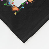 クリスマススクワッドサンタダービング小妖精や小人ファミリーマッチング フリースブランケット (角)