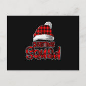 クリスマススクワッドファミリーグループのマッチングおもしろいクリスマスP インビテーションポストカード (正面)