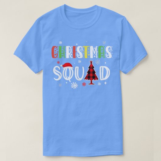 クリスマススクワッドファミリーマッチングパジャマクリスマス Tシャツ (デザイン正面)