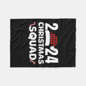 クリスマススクワッド2024ファミリーグループマッチングクリスマス フリースブランケット (正面(横))