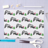 クリスマススクンクティッシュペーパー 薄葉紙 (クラフト)