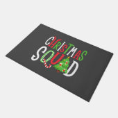 クリスマススクーおもしろいドツリー家族マッチング ドアマット (アングル)