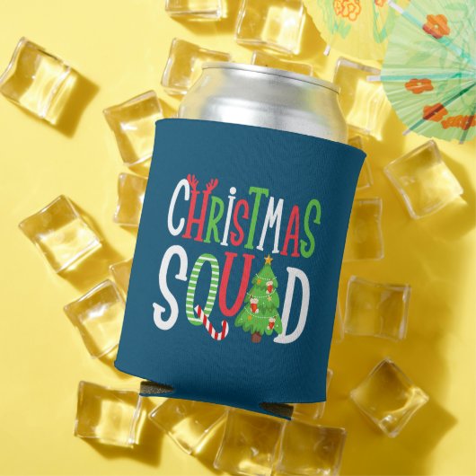 クリスマススクーおもしろいドツリー家族マッチング 缶クーラー (インサイチュ 夏)