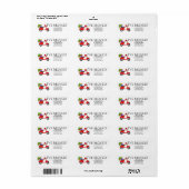 クリスマススクーターを贈り物で引っ越した ラベル (フルシート)