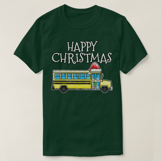 クリスマススクールバスドライバークリスマス2022 1 Tシャツ (デザイン正面)