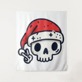 クリスマススケルトンサンタ タペストリー (正面)