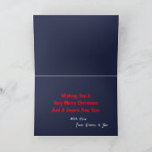 クリスマススケルトン踊りバレリナスカード シーズンカード (内部)