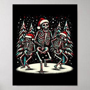 クリスマススケルトン – ヴィンテージハロウィーンの衣装 ポスター