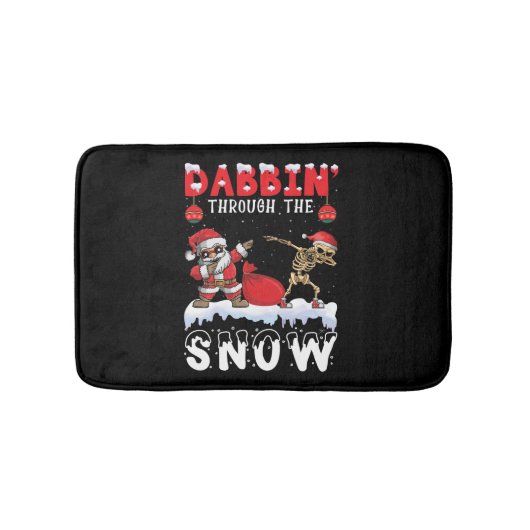 クリスマススケルトンDab バスマット (正面)