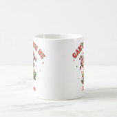 クリスマススケートボードジンジャーブレッドマン コーヒーマグカップ (中央)