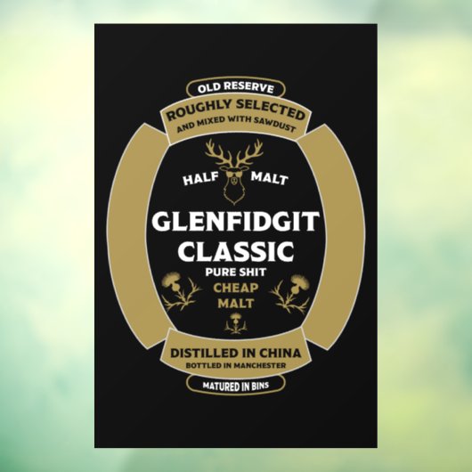 クリスマススコッチウイスキーラベル ウィンドウサイン (シート3)