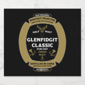 クリスマススコッチウイスキーラベル リキュールボトルラベル (シングルラベル)