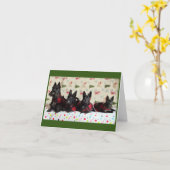 クリスマススコッティーズカード カード (黄色い花)