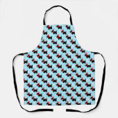 クリスマススコットランド犬のパターン エプロン (正面)