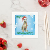 クリスマススコットランド·ディーハウンド スタンダードカクテルナプキン (インサイチュ)