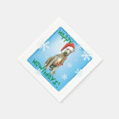 クリスマススコットランド·ディーハウンド スタンダードカクテルナプキン (角)