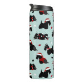 クリスマススコティッシュテリアブルー タンブラー (回転右)