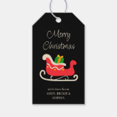 クリスマスススイパーソナライズされたホリデーギフトラベル ギフトタグ (正面)