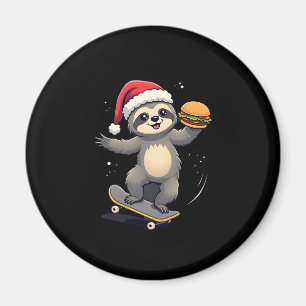 クリスマススススおもしろいケートボードのスロッス( マグネット
